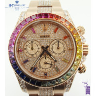 Rolex Daytona Rainbow with After market Diamonds - ref 116505