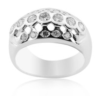 White Gold Ring With Brilliant Cut Diamonds