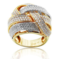 Woven Domed Cocktail ring 