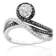 White Gold Ring With Brilliant Cut Diamonds