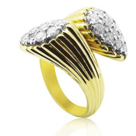 Classic style twisted Cocktail Ring