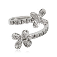 Diamond Flower Ring 