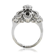 White Gold Engagement Ring With Brilliant Cut Diamonds