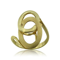 Yellow Gold Circle Ring