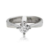 White Gold Solitaire Engagement Ring