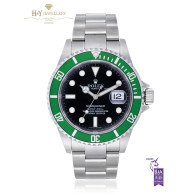 Rolex Green Submariner Steel 50th Anniversary - ref 16610LV