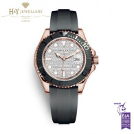 Rolex Yacht Master Rose Gold with Factory Diamonds - 116655