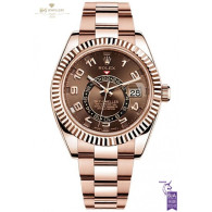 Rolex Sky Dweller Full Rose Gold Chocolate  - ref 326935