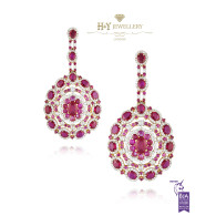 Ruby Statement Earrings - 23.43 ct