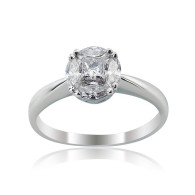White Gold Princess and Marquise Diamond Engagement Ring