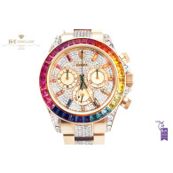 Rolex Daytona Rainbow with After market Diamonds - ref 116505