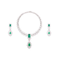 Aphrodite Emerald and Diamond Set