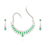 Venus Emerald and Diamond Set