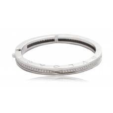 Bvlgari White Gold and Diamond Bangle 