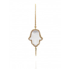 Mother Of The Pearl Fatima Hand Charm Bracelet 