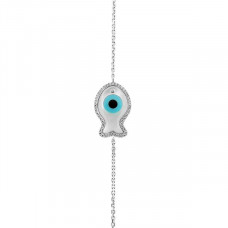 Protection From The Evil Eye Fish Charm Bracelet 