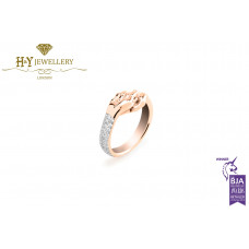 Give & Receive Ring Pavé By Lorenzo Quinn - Rose Gold