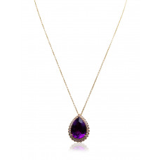 Amethyst and Diamond pendant 