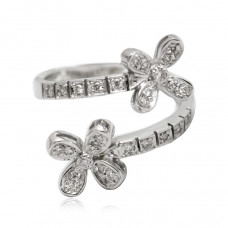 Diamond Flower Ring 