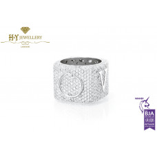 Two Worlds Ring Pavé By Lorenzo Quinn - White Gold 