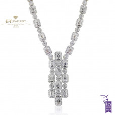 White Gold Exclusive Drop Necklace D-G IF-VS1