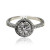 White Gold Engagement Ring With Brilliant Cut Diamonds