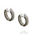 White and Cognac Diamond Hoop earrings