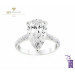White Gold Pear Cut Diamond Ring - 9.55 ct