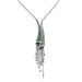 Peridot and Cognac diamond Necklace 