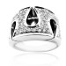 White Gold Ring With Brilliant Cut Diamonds
