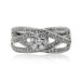 White Gold Wedding Band With Brilliant Cut Diamonds